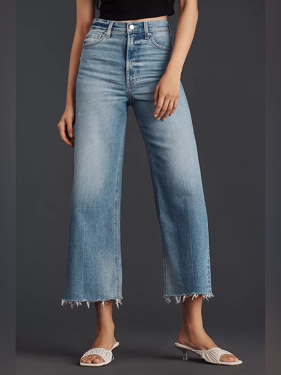 pistola Denim - PISTOLA LANA CROP HIGH RISE ULTRA WIDE LEG in RHYTHM VINTAGE 
Size 26